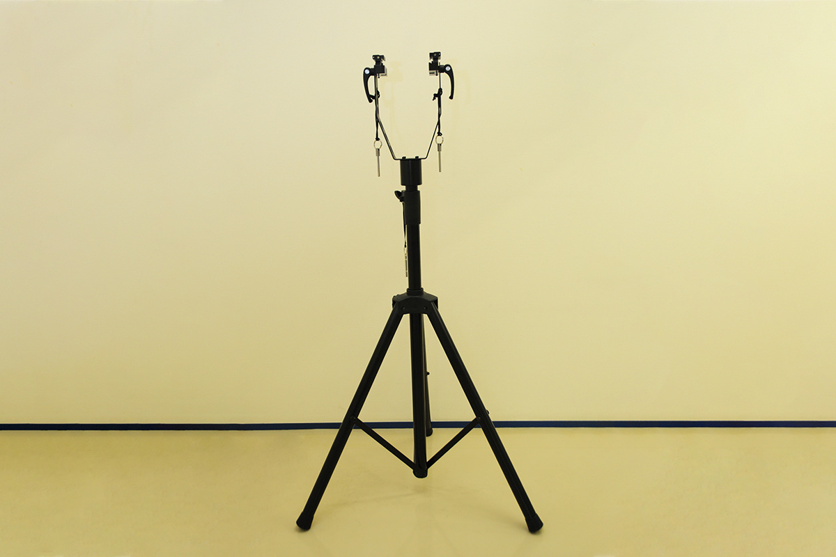 Tripod and bracket for mounting and securing the searchlight
